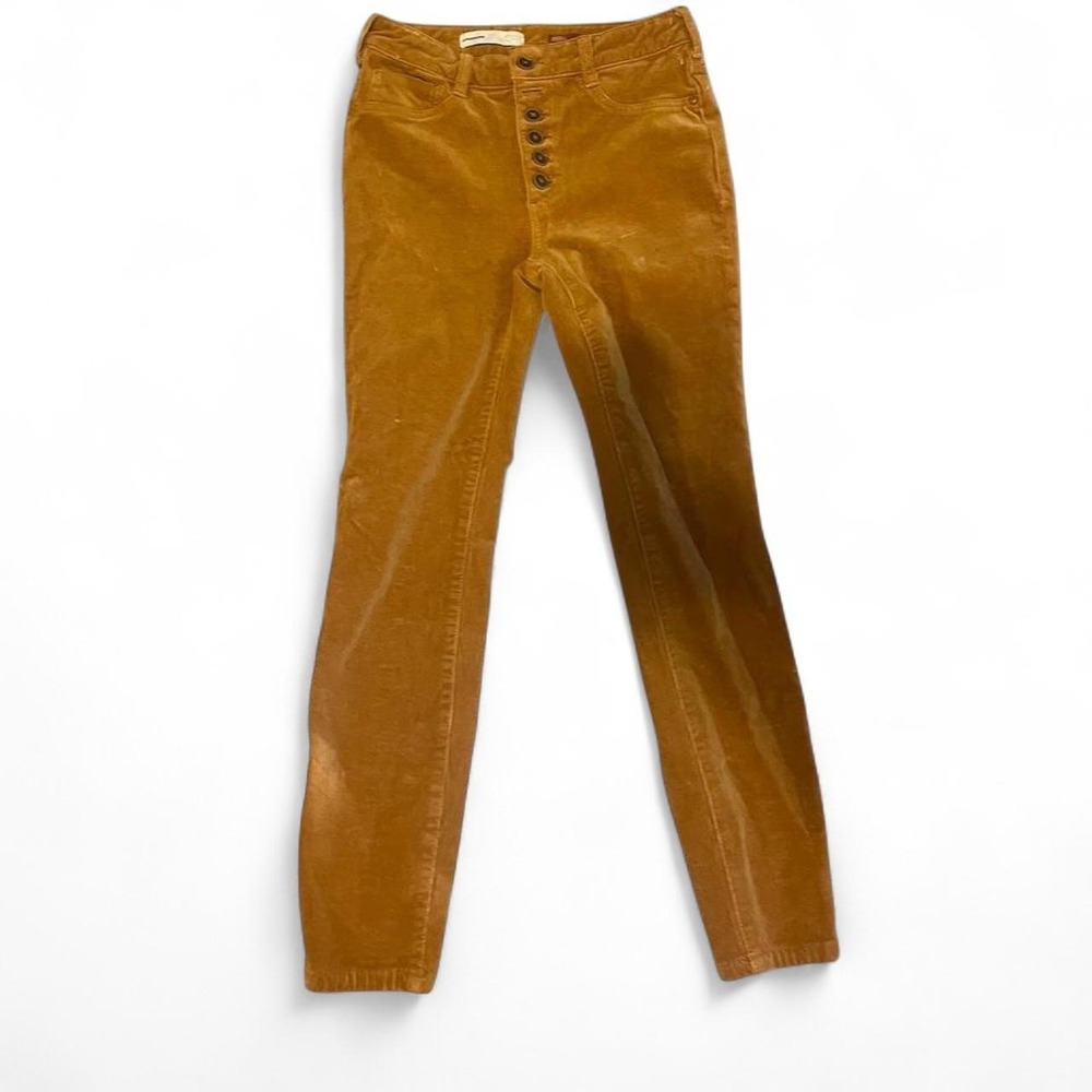 Pilcro mustard yellow corduroy pants